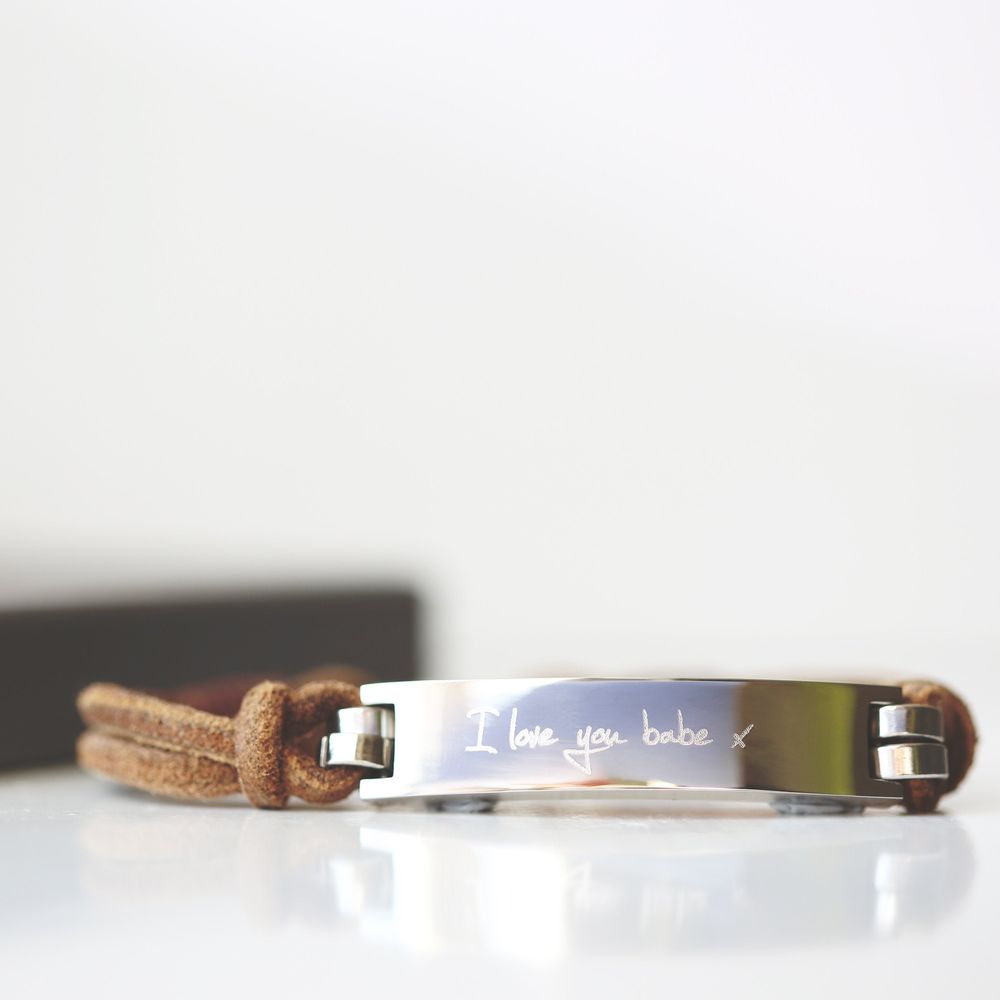 Men's Leather Tan Bracelet