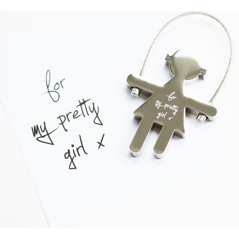 Skipping Sally Key Ring Handwriting Engraving