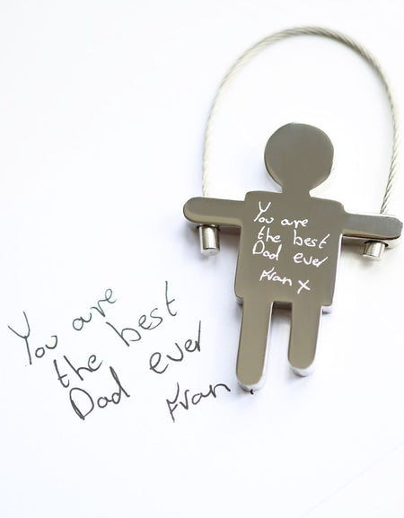 Skipping Sam Key Ring Handwriting Engraving