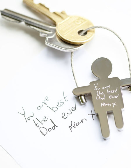 Skipping Sam Key Ring Handwriting Engraving