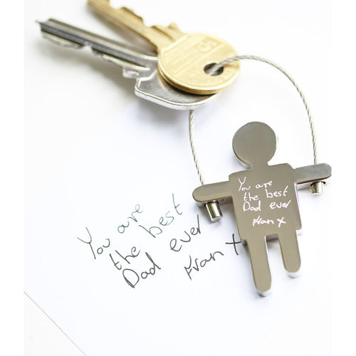 Load image into Gallery viewer, Skipping Sam Key Ring Handwriting Engraving
