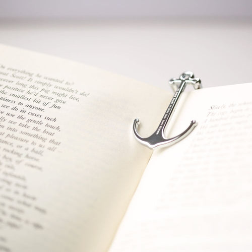 Load image into Gallery viewer, Book Anchor - Silver &amp; Black
