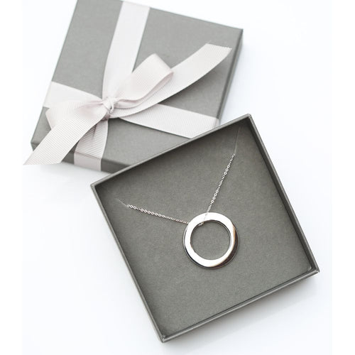 Load image into Gallery viewer, Sterling Silver Halo Necklace
