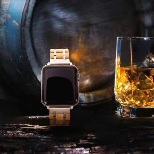 Load image into Gallery viewer, Waidzeit Smartwatch strap - Whisky Barrel
