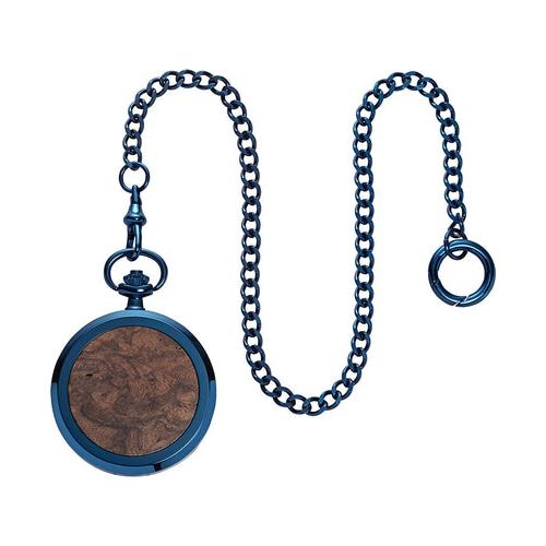 Load image into Gallery viewer, Waidzeit Franz Ferdinand Skeleton pocket watch blue
