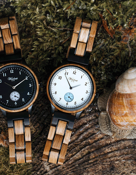 Waidzeit GIN Black Berry wooden strap Women