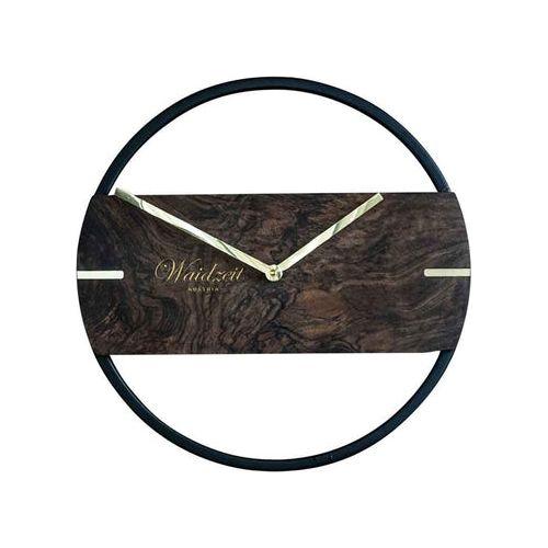 Waidzeit Wall Clock Novum Premium walnut