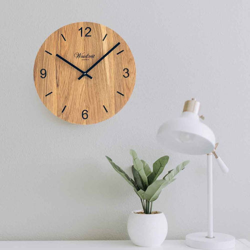 Load image into Gallery viewer, Waidzeit Wall Clock Tempus Oak
