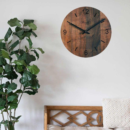 Load image into Gallery viewer, Waidzeit Wall Clock Tempus Walnut
