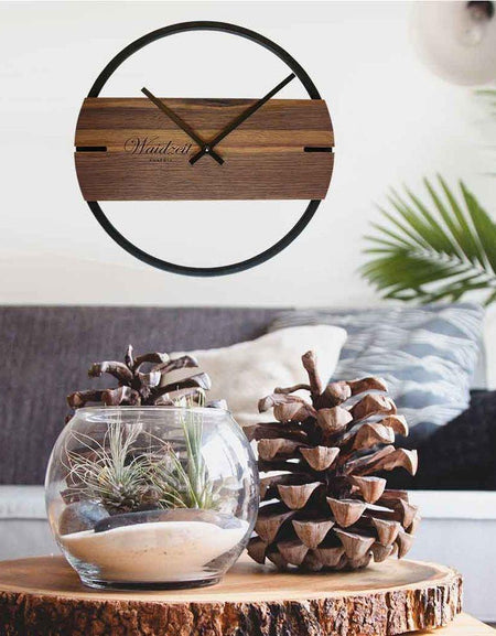 Waidzeit Wall Clock Novum walnut