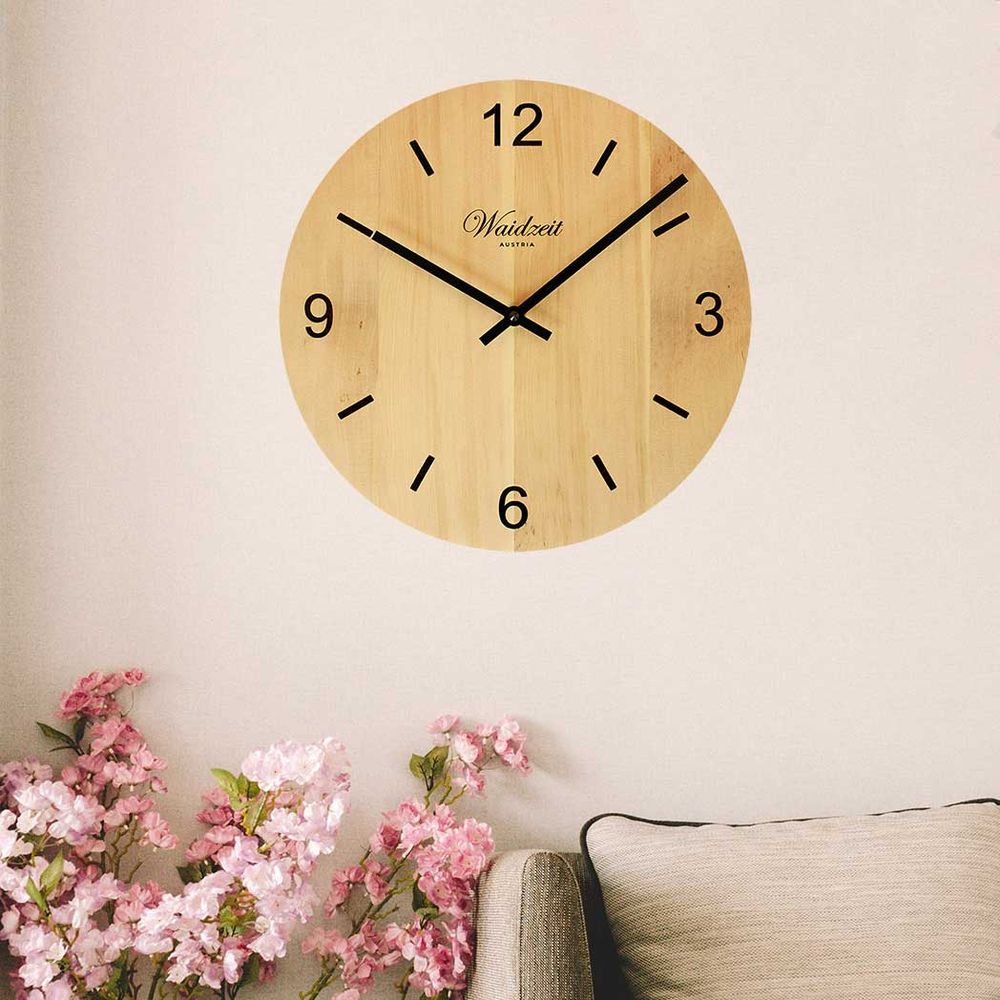 Waidzeit Wall clock Tempus arolla pine