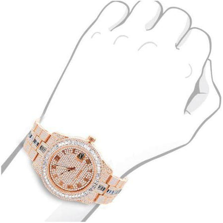 IDIOSYNCRATIC Hip Hop Metal Watch - Dazzling Elegance in Every Detail