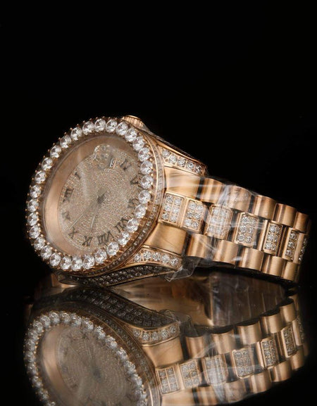 ROCOCO Steel CZ Watch - A Masterpiece of Craftsmanship and Style