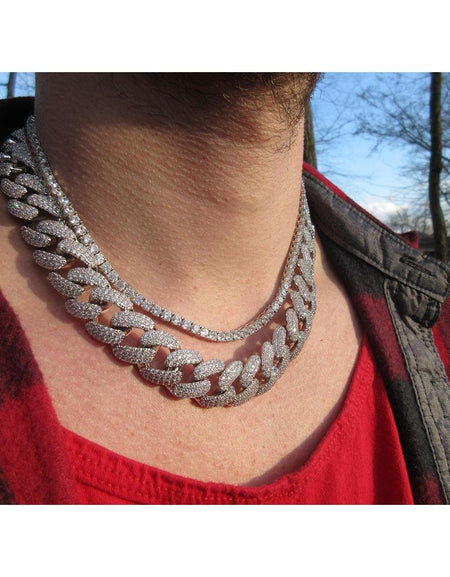 STALLION 18 MM Cuban Link Chain - A Masterpiece of Luxury and Elegance