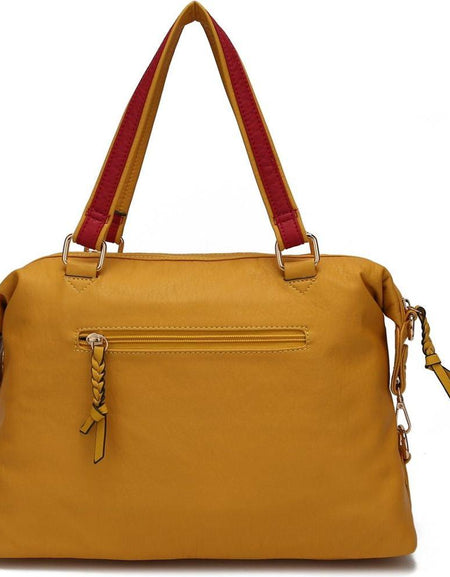 MKF Collection Opal Lightweight Satchel Bag Vegan Leather by Mia K