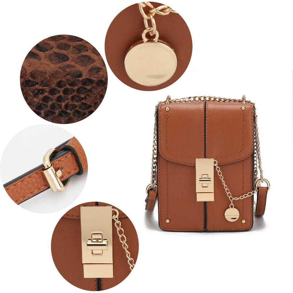 Iona Crossbody Handbag in Luxurious Vegan Leather