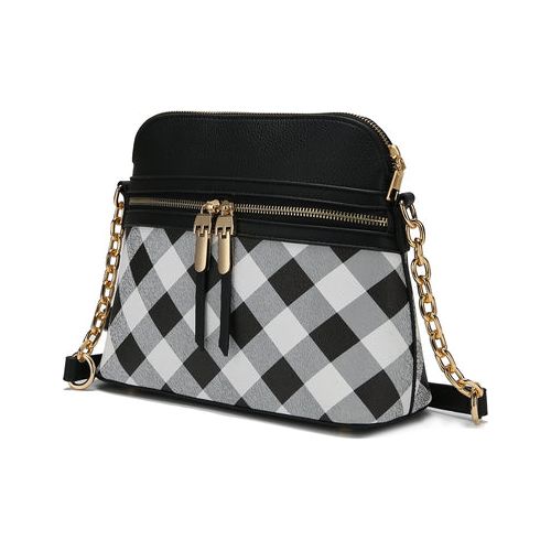 Load image into Gallery viewer, Suki Checkered Crossbody Handbag: Elevate Your Elegance
