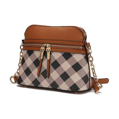 Suki Checkered Crossbody Handbag: Elevate Your Elegance