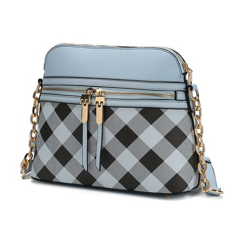 Load image into Gallery viewer, Suki Checkered Crossbody Handbag: Elevate Your Elegance
