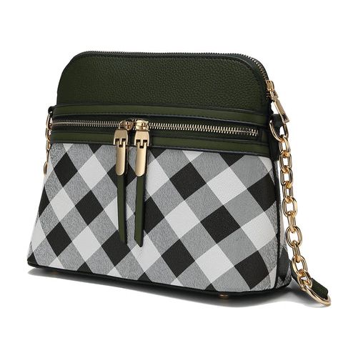 Suki Checkered Crossbody Handbag: Elevate Your Elegance