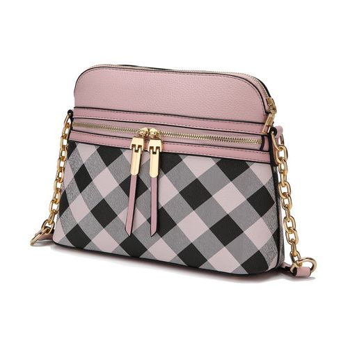 Load image into Gallery viewer, Suki Checkered Crossbody Handbag: Elevate Your Elegance
