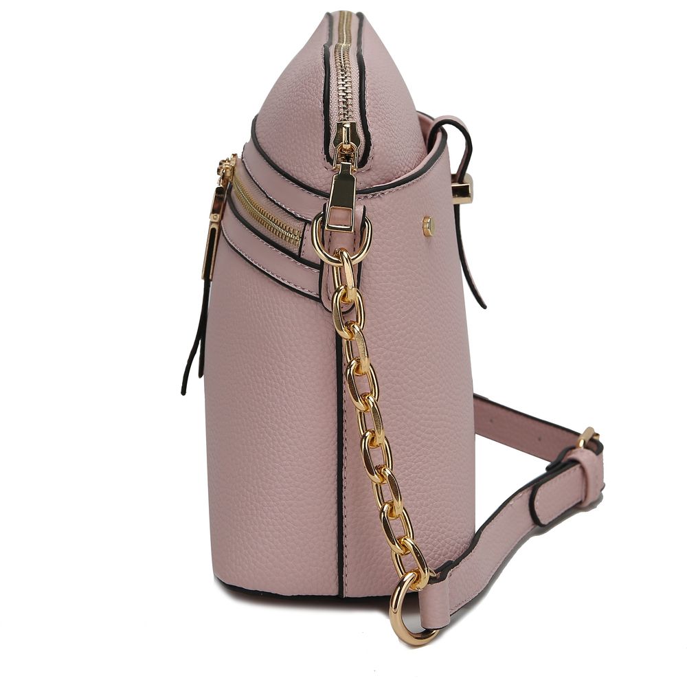 Kelisse Solid Crossbody Handbag: Timeless Elegance in Vegan Leather