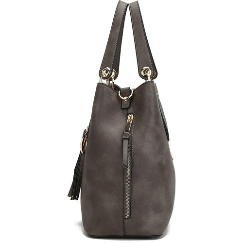Load image into Gallery viewer, Lana Vegan Leather Satchel Bag
