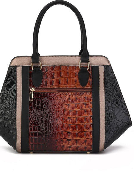 Daisy 2 PCS Croco Satchel bag & Wallet