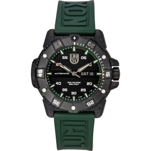 Load image into Gallery viewer, Luminox Master Carbon SEAL Green Rubber Strap Black Dial Swiss Automatic Diver&#39;s XS.3877 - A Testament to Precision and Style
