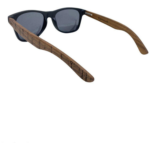 Load image into Gallery viewer, Eyewood | Engraved wooden sunglasses - Binary-3
