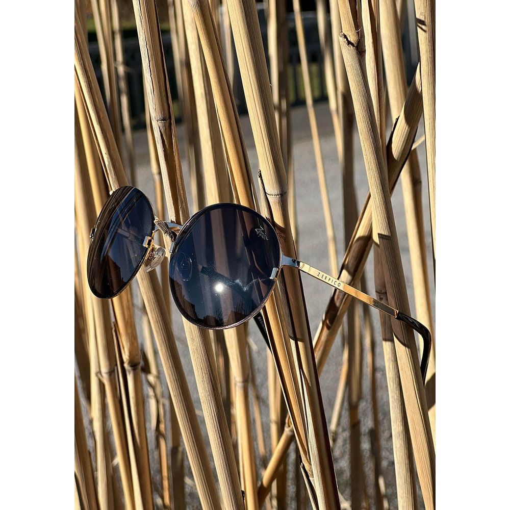 Titanium Round Sunglasses - V2 - 24K GOLD Plated