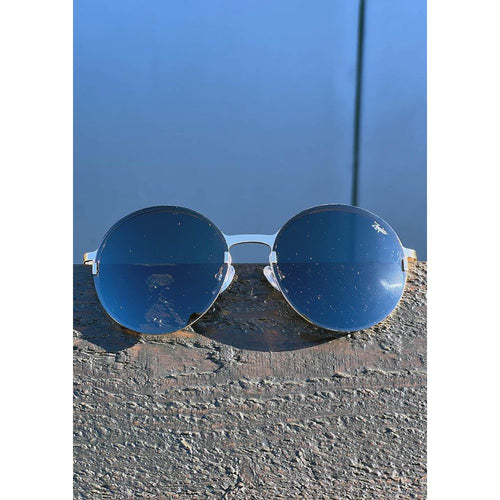 Load image into Gallery viewer, Titanium Round Sunglasses - V2 - 24K GOLD Plated
