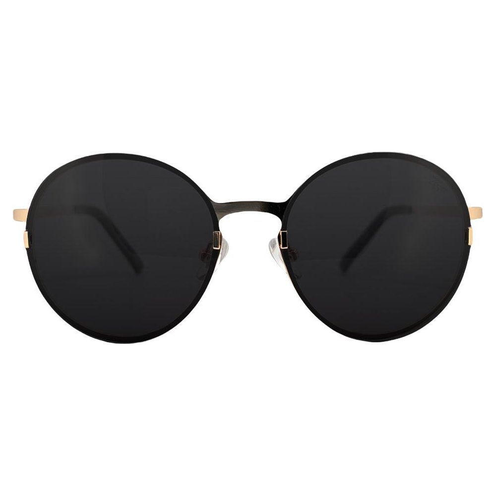 Titanium Round Sunglasses - V2 - 24K GOLD Plated