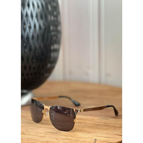 Load image into Gallery viewer, Titanium Wayfarer Sunglasses - V2 - 24K GOLD Plated
