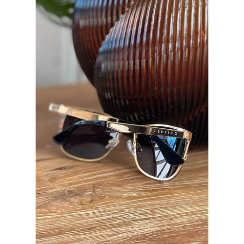 Load image into Gallery viewer, Titanium Wayfarer Sunglasses - V2 - 24K GOLD Plated
