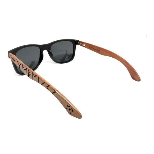 Load image into Gallery viewer, Eyewood | Engraved wooden sunglasses - Viking Runes - Sweden
