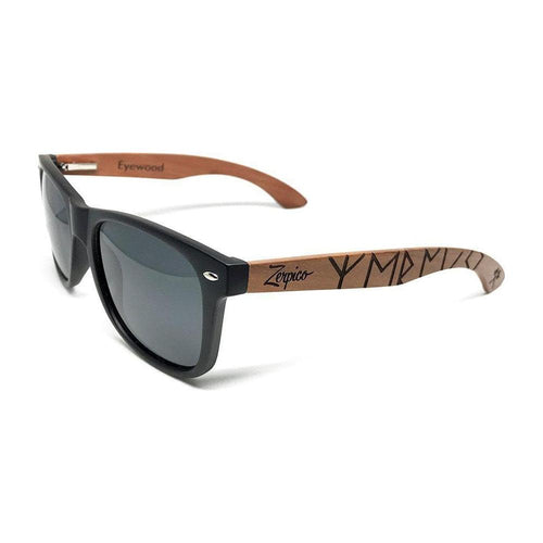 Load image into Gallery viewer, Eyewood | Engraved wooden sunglasses - Viking Runes - Sweden
