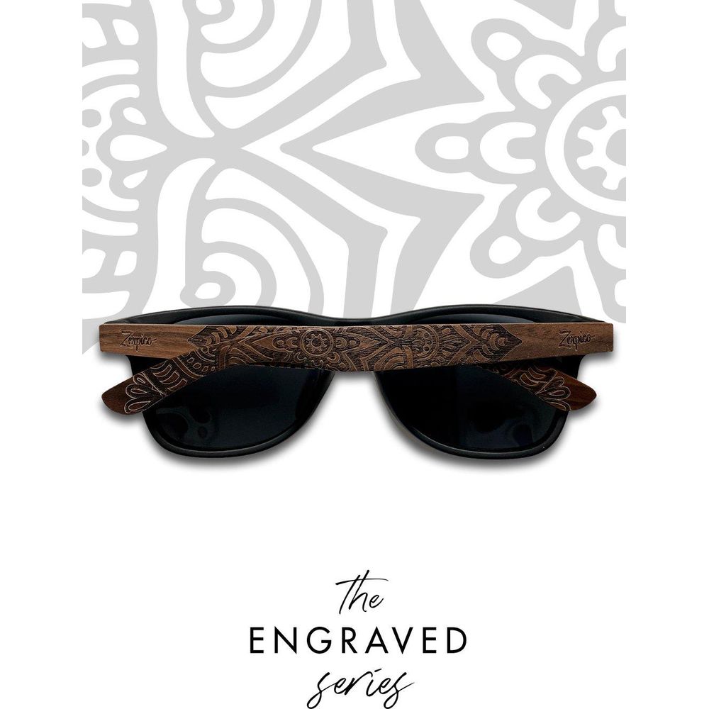 Eyewood | Engraved wooden sunglasses - Mandala-1