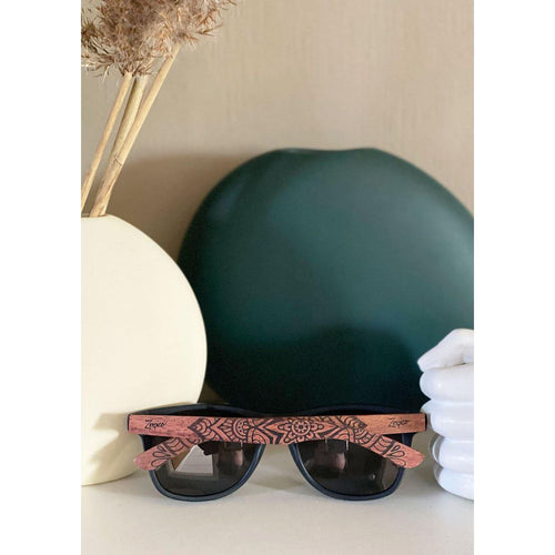 Load image into Gallery viewer, Eyewood | Engraved wooden sunglasses - Mandala-3
