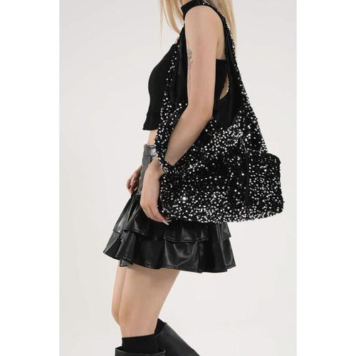 Load image into Gallery viewer, Luxurious Sequin Polyester Handbag
