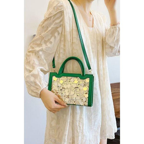 Load image into Gallery viewer, PU Leather Sequin Handbag - Elegance Redefined
