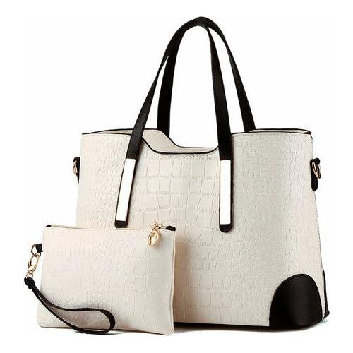 Load image into Gallery viewer, Luxury Fashion Two-Piece Colour Contrast Handbag
