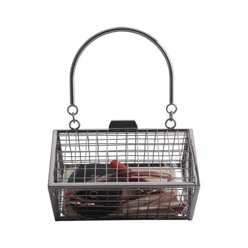 Load image into Gallery viewer, Fashion Metal Hollow Iron Mesh Handbag - A Statement of Elegance
