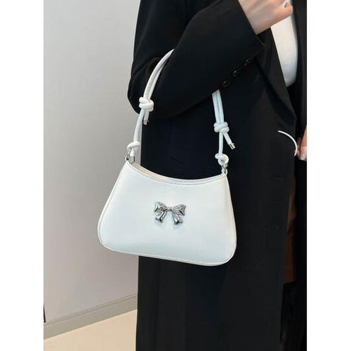 Load image into Gallery viewer, Bow PU Leather Knotted Strap Handbag – An Epitome of Elegance
