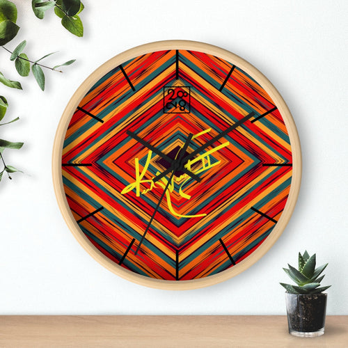 Load image into Gallery viewer, 2882Time™ Boho Tribe Diamond Stripe Geometric Clock
