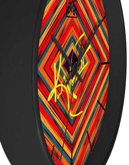 2882Time™ Boho Tribe Diamond Stripe Geometric Clock