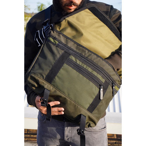 Load image into Gallery viewer, Bradley Upcycled Water Resistant Bike Messenger Bag
