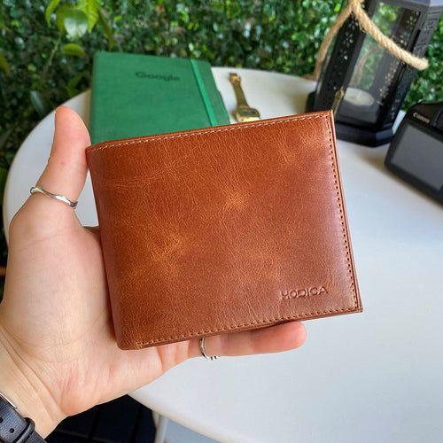 Load image into Gallery viewer, Atlanta - Genuine Leather Trifold Wallet with Coin Pouch Compartment
