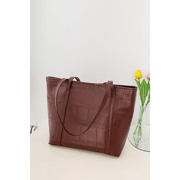 Luxurious Textured PU Leather Handbag