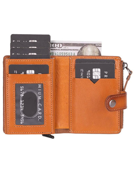 Andalusia Genuine Leather Pop-Up Cardholder with RFID Protection-0